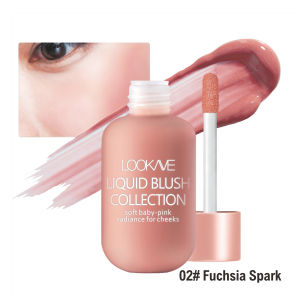 New Liquid Cheek Blush Glossier Peach Liquid Blush Waterproof Velvet Natural Cheek Blush Makeup Brighten Highlighter Professional Korea