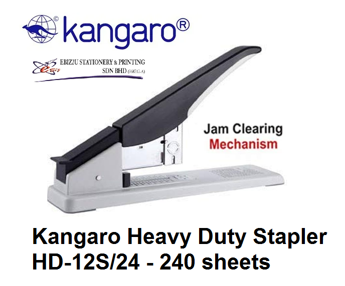 Kangaro Heavy Duty Stapler HD12S/24 240 sheets (alat pengokot, kawat