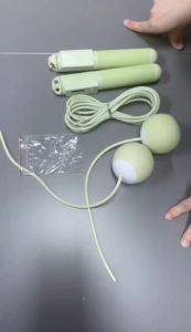 2-IN-1 Smart Counting Jump Rope – Weighted Steel Cable – Indoor Fitness – Rainy Season Essential