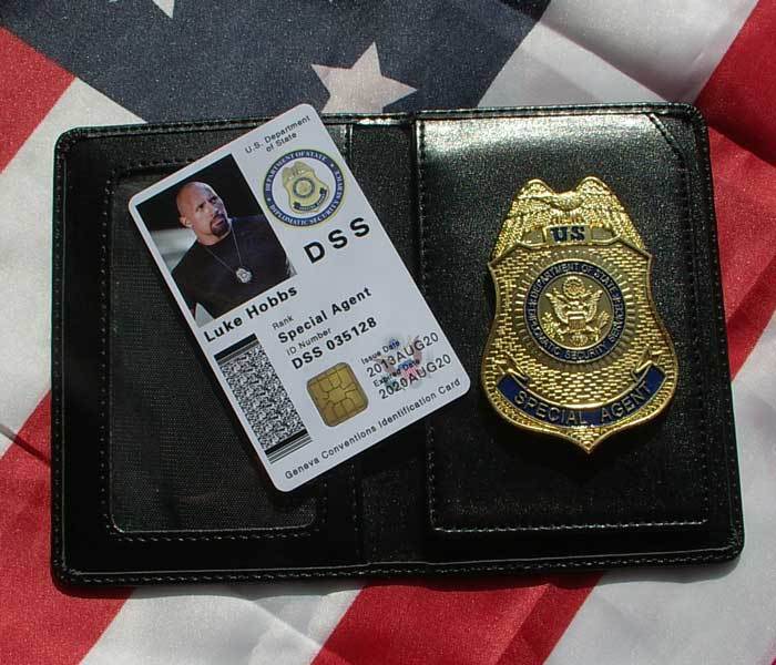 [khog] Movie The Fast and the Furious US DSS ID Card Holder Wallet With ...