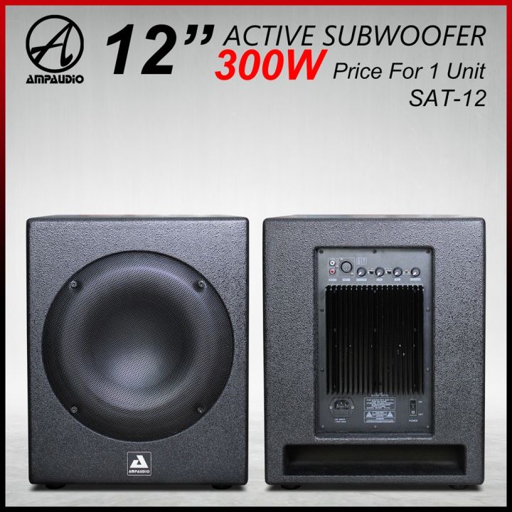 AmpAudio 12Inch Powered Subwoofer Active Subwoofer with RCA Input