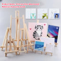 Natural Wood Mini Easel Frame Multifunctional Wooden Display Mini Tripod Easel Stand Art Supplies. 