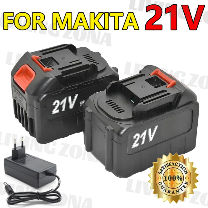 Baterai Litium Li-Ion for Makita 21V 18V 12V + CHARGER SET untuk