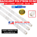 BACKLIGHT TV LED POLYTRON 32 INC PLD 32D905 32D900 32T700 32T768 LAMPU BL 7K 3V 7 KANCING 7LED 7K PLD32D905 PLD32D900 PLD32T700 PLD32D768 POLYTRON PLD-32D905 PLD-32D900 PLD-32T700 PLD-32D768 32INCH 32IN 32INC LAMPU BL 7 LAMPU LED INCH IN. 