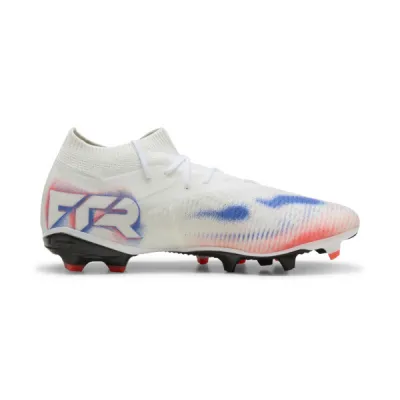 Giày Đá Banh PUMA Unisex FUTURE 8 MATCH FG/AG White-Black-Glowing Red Màu Trắng