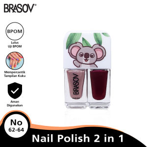 BRASOV Kutek / Cat Kuku Nail Polish 2 In 1 6 ML Kutex BPOM SGL01-NAIL-POLISH Varian Warna