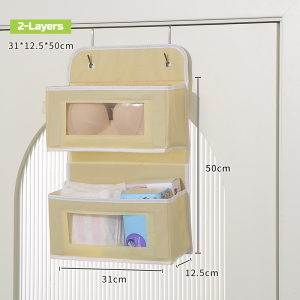 NUVOX 2/3/4 Layers Hanging Storage Bag Wall Mounted Organizer Behind The Door Wardrobe Sundries Bag