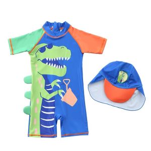 BỘ ĐỒ BƠI BÉ TRAI BÉ GÁI 1 MẢNH LIỀN CHỐNG CẢM LẠNH NHIỀU MẪU ( TẶNG KÈM NÓN BƠI )