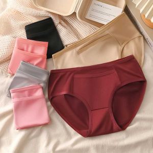 6-12 packs of pure cotton mid-waisted womens underwear high-quality adult lingerie