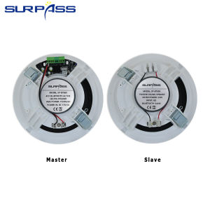 Home 6 Inch 20W Bluetooth-compatible Built-In Ceiling Speaker Digital Class D Amplifier Speaker Active Sound Indoor ABS Material