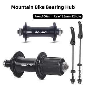 High-Quality Bicycle Front & Rear Hub Set Aluminum Alloy Body with Chromoly Steel Freehub 32H 100x135mm for MTB Road Bike Disc Brake 8-12 Speed Compatible