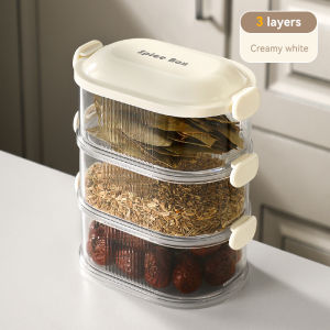 Spice Box Seasoning Container Sealed Moisture-proof Layered Kitchen Seasoning Storage Containers