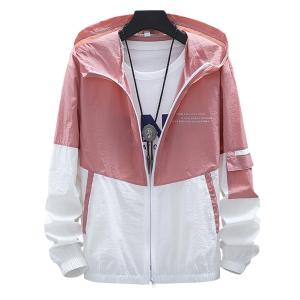 MSP Men Coat Summer Splicing Skin Windbreaker Thin Section Quick-Drying Sun Protection Clothing
