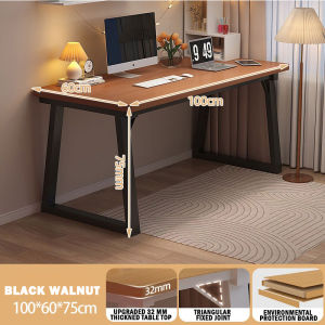 A661 Minimalist Dual Study Table Simple Modern Bedroom Study Desk Office/Work from Home PC Desk Fireheart Warrior