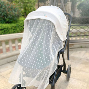 Hamshmoc Universal Baby Stroller Mosquito Net Breathable Anti-Mosquito Baby Insect Netting Cover Newborn Infant Protecter Baby Travel Essentials Stroller Accessories