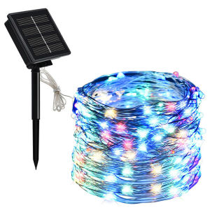 LED Solar Lamp Outdoor Christmas Light 12M 100LED /5M 20 Led 8 Modes String Lights Fairy Holiday Christmas Party Garland Solar Garden Waterproof Light Xmas Dec Light