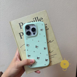 For iPhone 17 Pro Max Case TPU Butterfly Crystal Phone Case For 16 15 14 13 Cover Aesthetic Korean Cute