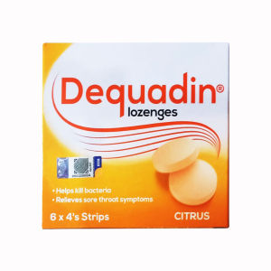 Dequadin Lozenges Melegakan Sakit Tekak / Lozenges Sore Throats Relief 24s (Box/Tube)