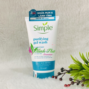 Sữa Rửa Mặt Simple Refreshing Facial Wash 150ml - Dịu Nhẹ Cho Da Dầu Mụn Nhạy Cảm