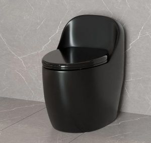 Modern Matte Black Water closet / Black Toilet / soft Closing seat and Cover / Swirl flush / Water saving
