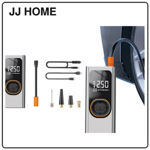 【JJ HOME】Portable Wireless Tire Inflator Pump with Digital Gauge and LED Light