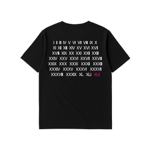 เสื้อยืด Oversize คอกลม รุ่น ROMAN NUMBER ผ้า Cotton เกรดพรีเมียม ใส่นุ่ม สบาย ไม่ย้วย