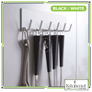 Kitchenut Multipurpose Magnetic Hanging Hook Drilless Wall Mounted Hanging Hook Kitchen Tools Hanger 磁吸式厨房用具挂钩 免钻孔锅铲汤勺挂钩