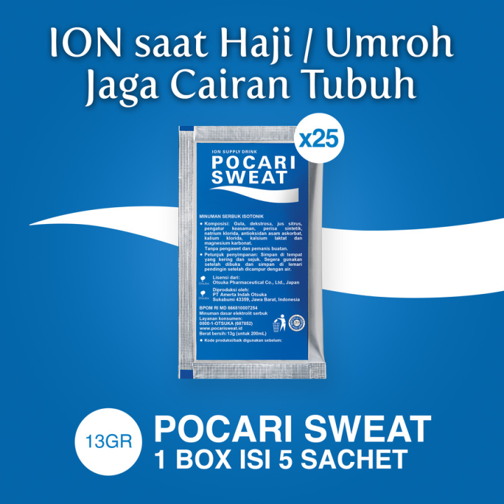 [Paket isi 5] POCARI SWEAT Powder Sachet Box 5x13gr | Lazada Indonesia