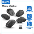 Mouse nirkabel mini/mouse laptop/klik senyap ultra-tipis 2.4GHz/1800-3200DPI dengan penerima USB. Tersedia untuk PC Laptop Windows Mac Linux ChromeOS. 