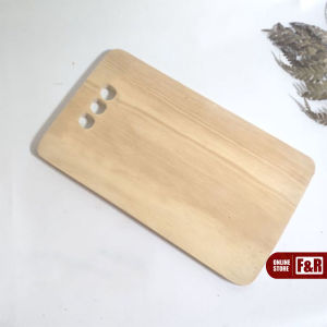 Talenan Kayu Pinus Premium Food Grade Talenan Serbaguna 3 Lubang Hiasan Dinding Perlengkapan Rumah