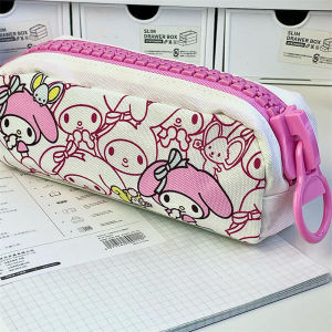 Sanrio My Melody Pacha Dog Zipper Pencil Bag Student Stationery Supplies Large Capacity Pen Bags Cartoon Storage Case Children Gifts