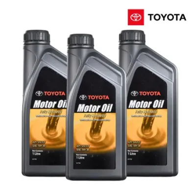 Original Toyota 5W-30 Fully Synthetic Motor Oil Gasoline And Diesel Engine Oil 1 Liter/4 Liter