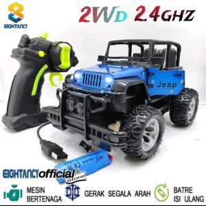 8T Rc Car LH-C011S Mobil Offroad Remote Control 4x2 Signal 2.4ghz Alarm Led Spot Jeep