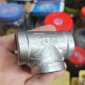 Tê ren inox 304 DN20 ren trong 27mm (3/4 inch)