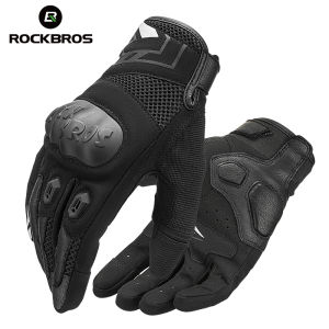 ROCKBROS Cycling Gloves Anti-Collision Shockproof Motorcycle Gloves Breathable Anti-Slip Full Finger Bike Gloves