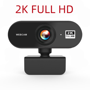 CAMVIEW Webcam for PC Laptop Online Class 2K HD USB Web Camera With Mic