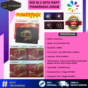 SSD M.2 SATA NGFF POWERMAX 256GB