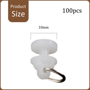 ลูกล้อราวม่านจีบ 100ตัว (ขายส่ง0.9บ.) ลูกล้อรางM/รางU/รางไมโคร/รางม่านจีบ ราคาถูก คุณภาพดี อะไหล่ราวม่านจีบ