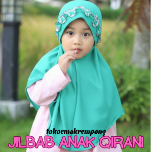 Kerudung Anak Perempuan Usia 3 4 5 6 Tahun Hiasan Renda Jilbab Instan Hijab Anak Tk Paud
