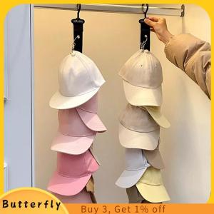 Butterfly ที่เก็บหมวกเบสบอลพร้อมคลิปแปดอันที่แขวนติดผนังที่แขวนในตู้เสื้อผ้าที่เก็บหมวก
