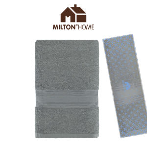(2 Boxes) Milton Home Xmas AXEL bath towel in opaque Gift Box (Bath Towel 65x130cm)