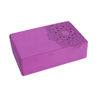Gạch Tập Yoga, Pilates 180g EVA, Cục Block Yoga In Hoa Mandala - GachYoga-HoaVan