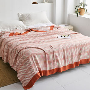 Super Soft Bamboo Cotton Cool Felling Air Conditioning Blanket Queen King Multifunctional Sofa Throws Bedroom Bedspread