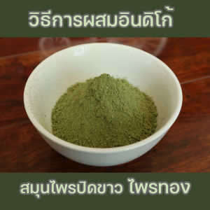 ผงอินดิโก้ ใบคราม ออร์แกนิค สมุนไพรย้อมผมขาว ธรรมชาติ ขนาด 100 กรัม สําหรับย้อมปิดผมขาว ผมหงอก ไม่มีสารเคมี | ไพรทอง