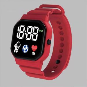 KEYOOL Spaceman LED Digital Watches Waterproof Silicone Strap Electronic Wristwatch High Qulaity Fashion Kids Sport Watch Men Women Student