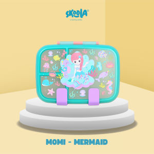 Skoola Kotak Bekal Anak Sekolah Perempuan Laki Laki Karakter Rabbit Cat Mermaid BPA FREE - Momi
