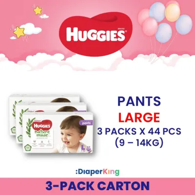 💕 BEST DEAL 💕 Huggies Platinum Naturemade Diapers (Day/Overnight) Tape & Pants - Carton Sales