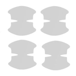 4pcs Vehicle Door Handle Protector Film Transparent Adhesive Shield Scratch Prevention Solution For Automotive Exteriors