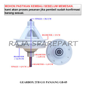 G11J GEARBOX MESIN CUCI / GIRBOX / GEARBOX 2 TABUNG G11 PANJANG GB-05
