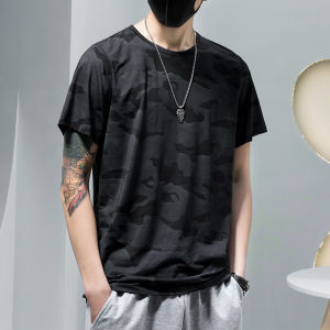 LH.Friday สินค้าขายดี ⚡️เสื้อยืดแฟชั่นกรีนลายพราง 🌈  ใส่ได้ทั้งผู้ชายหล่อและสาวเท่ห์ 😎เรียบง่ายและหลากหลาย เนื้อผ้านิ่มสวมใส่สบาย 🌼